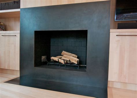 sheet metal fireplace surround|open fireplace surrounds.